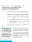 Research paper thumbnail of Discrepancies Between Transcutaneous and Serum Bilirubin Measurements