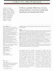 Research paper thumbnail of Is there a gender difference in anatomic features of incisive canal and maxillary environmental bone