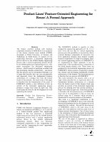 Research paper thumbnail of Product Lines' Feature-Oriented Engineering for Reuse: A Formal Approach