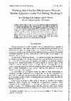 Research paper thumbnail of Thinking about Teacher Effectiveness: How do Teacher Appraisers make 'Gut Feeling' Rankings?l