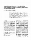 Research paper thumbnail of Vertical Attenuation Coefficient of Photosynthetically Active Radiation as a Function of Chlorophyll Concentration and Depth in Case 1 Waters