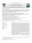 Research paper thumbnail of The role of clinical variables, neuropsychological performance and SLC6A4 and COMT gene polymorphisms on the prediction of early response to fluoxetine in major depressive disorder