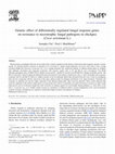 Research paper thumbnail of Genetic effect of differentially regulated fungal response genes on resistance to necrotrophic fungal pathogens in chickpea ( Cicer arietinum L