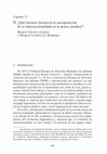 Research paper thumbnail of ¿Qué factores favorecen la incorporación de la interseccionalidad en la praxis jurídica?