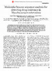 Research paper thumbnail of Molecular beacon sequence analysis for detecting drug resistance in Mycobacterium tuberculosis