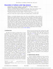 Research paper thumbnail of Dissociation of methane under high pressure