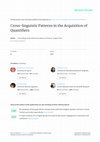 Research paper thumbnail of Cross-linguistic patterns in the Acquisition of Quantifiers (N. Katsos, C. Cummins & 54 other co-authors, Crosthwaite=Author 30)