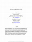 Research paper thumbnail of Innovative Pricing Strategies: A Primer