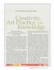 Research paper thumbnail of Creativity, art practice, and knowledge