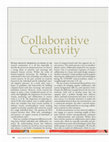 Research paper thumbnail of Collaborative creativity