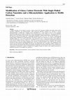 Research paper thumbnail of Modification of Glassy Carbon Electrode With Single-Walled Carbon Nanotubes and α-Silicomolybdate: Application to Sb(III) Detection