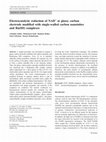 Research paper thumbnail of Electrocatalytic reduction of NAD + at glassy carbon electrode modified with single-walled carbon nanotubes and Ru(III) complexes