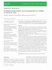 Research paper thumbnail of Graduating nursing students' perceived preparedness for working in critical care areas