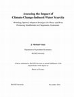 Research paper thumbnail of Assessing the Impact of Climate-Change-Induced Water Scarcity