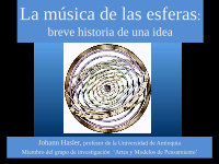 Research paper thumbnail of La música de las esferas