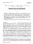 Research paper thumbnail of Development of a PDA model for water distribution systems using harmony search algorithm