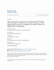 Research paper thumbnail of Thermoelectric properties of epitaxial ScN films deposited by reactive magnetron sputtering onto MgO(001) substrates