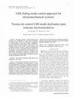 Research paper thumbnail of LMI sliding mode control approach for electromechanical systems