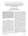 Research paper thumbnail of A Framework for Compile-time and Run-time Management of Non-functional Aspects in WSNs Nodes