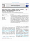 Research paper thumbnail of Spatio-temporal variation in late Middle Palaeolithic Neanderthal behaviour: British bout coupé handaxes as a case study (Quaternary International, 2016)