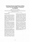 Research paper thumbnail of Predicting Estuarine Algal Blooms Utilising Neural Network Modelling-A Preliminary Investigation