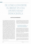 Research paper thumbnail of De Cómo Convertir el Brexit en una Oportunidad Democrática