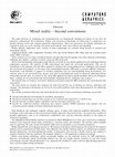 Research paper thumbnail of Mixed reality - beyond conventions