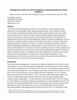 Research paper thumbnail of Managing the carbon rift: Social metabolism, geoengineering and climate capitalism