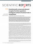 Research paper thumbnail of Evolutionarily conserved odorant receptor function questions ecological context of octenol role in mosquitoes