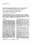 Research paper thumbnail of Study of residual damage in Si(001) due to low energy (110 eV) Ar+ and Cl+ bombardment using medium energy ion scattering