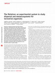 Research paper thumbnail of The Metatron: an experimental system to study dispersal and metaecosystems for terrestrial organisms