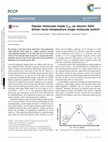 Research paper thumbnail of Dipolar molecules inside C 70 : an electric field- driven room-temperature single-molecule switch