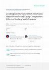 Research paper thumbnail of Loading Rate Sensitivity of Jute/Glass Hybrid Reinforced Epoxy Composites: Effect of Surface Modifications