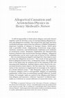 Research paper thumbnail of “Allegorical Causation and Aristotelian Physics in Henry Medwall’s Nature.” SEL: Studies in English Literature 55 (2015): 341–363.