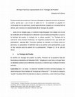 Research paper thumbnail of El Papa Francisco representante de la " teología del Pueblo "