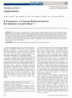 Research paper thumbnail of A Comparison of Chemical Enhancements for the Detection of Latent Blood