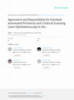 Research paper thumbnail of Agreement and repeatability for standard automated perimetry and confocal scanning laser ophthalmoscopy in the diagnostic innovations in glaucoma study