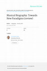 Research paper thumbnail of Musical Biography: Towards New Paradigms - Edited by Jolanta T. Pekacz (review)