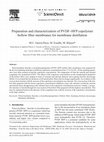 Research paper thumbnail of Preparation and characterization of PVDF–HFP copolymer hollow fiber membranes for membrane distillation