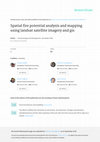 Research paper thumbnail of Spatial fire potential analysis and mapping using landsat satellite imagery and gis