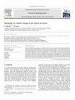 Research paper thumbnail of Managing for climate change in the alpine ski sector