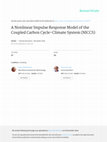 Research paper thumbnail of A nonlinear impulse response model of the coupled carbon cycle-climate system (NICCS)