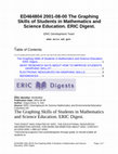 Research paper thumbnail of The Graphing Skills of Students in Mathematics and Science Education. ERIC Digest