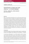 Research paper thumbnail of Gentrification in Spain and Latin America — a Critical Dialogue