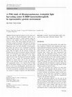 Research paper thumbnail of A PM6 study of Rhodopseudomonas Acidophila light harvesting center II B800 bacteriochlorophylls in representative protein environment