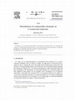 Research paper thumbnail of Distribution of contractible elements in 2-connected matroids