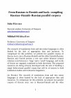 Research paper thumbnail of From Russian to Finnish and back: compiling Russian–Finnish–Russian parallel corpora