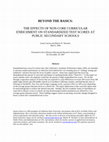 Research paper thumbnail of BEYOND THE BASICS: THE EFFECTS OF NON-CORE CURRICULAR ENRICHMENT ON STANDARDIZED TEST SCORES AT PUBLIC SECONDARY SCHOOLS (Abridged version of master's thesis as published in Michigan Journal of Public Affairs)