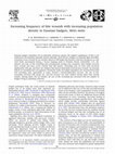 Research paper thumbnail of Increasing frequency of bite wounds with increasing population density in Eurasian badgers,< i> Meles meles</i>