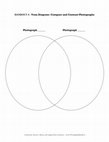 Research paper thumbnail of HANDOUT 4 -Venn Diagram: Compare and Contrast Photographs